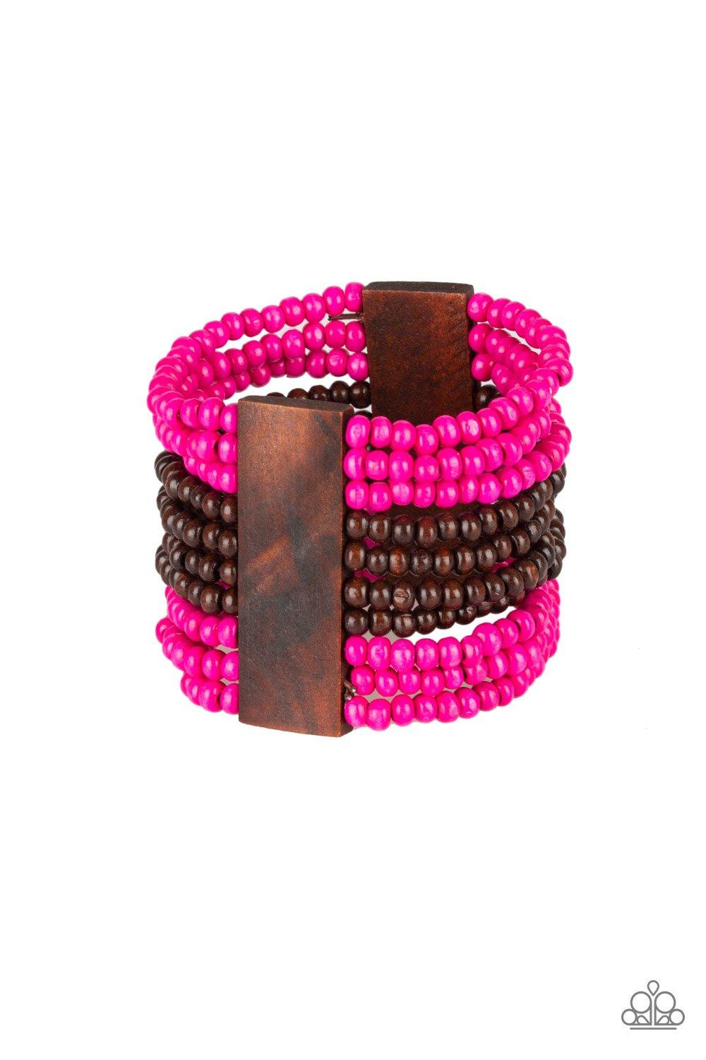 JAMAICAN Me Jam Pink Bracelet - Jewelry by Bretta