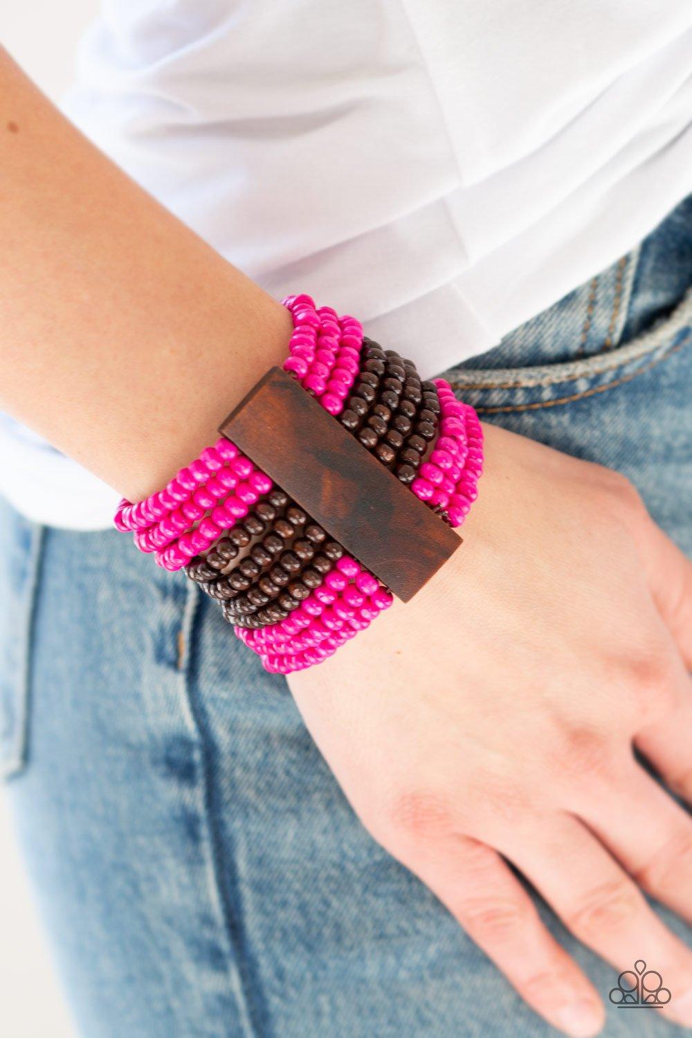 JAMAICAN Me Jam Pink Bracelet - Jewelry by Bretta