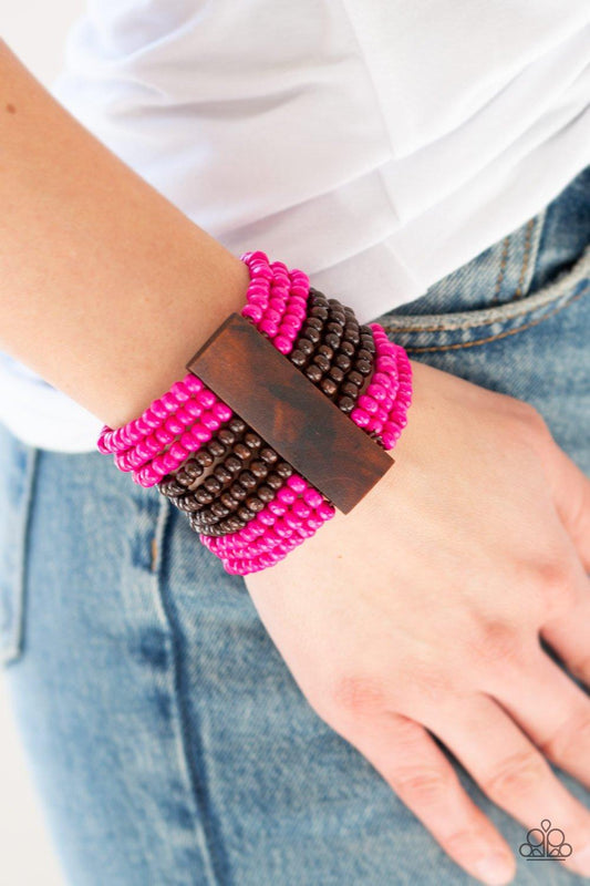 JAMAICAN Me Jam Pink Bracelet - Jewelry by Bretta