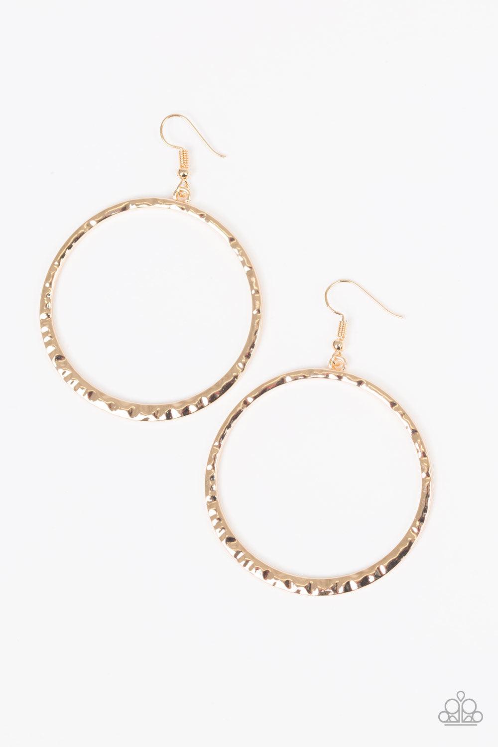 Paparazzi Accessories-So Sleek - Gold Earrings