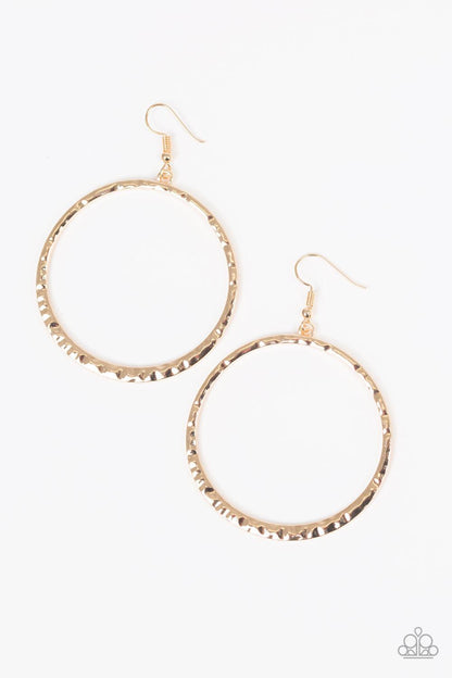 Paparazzi Accessories-So Sleek - Gold Earrings