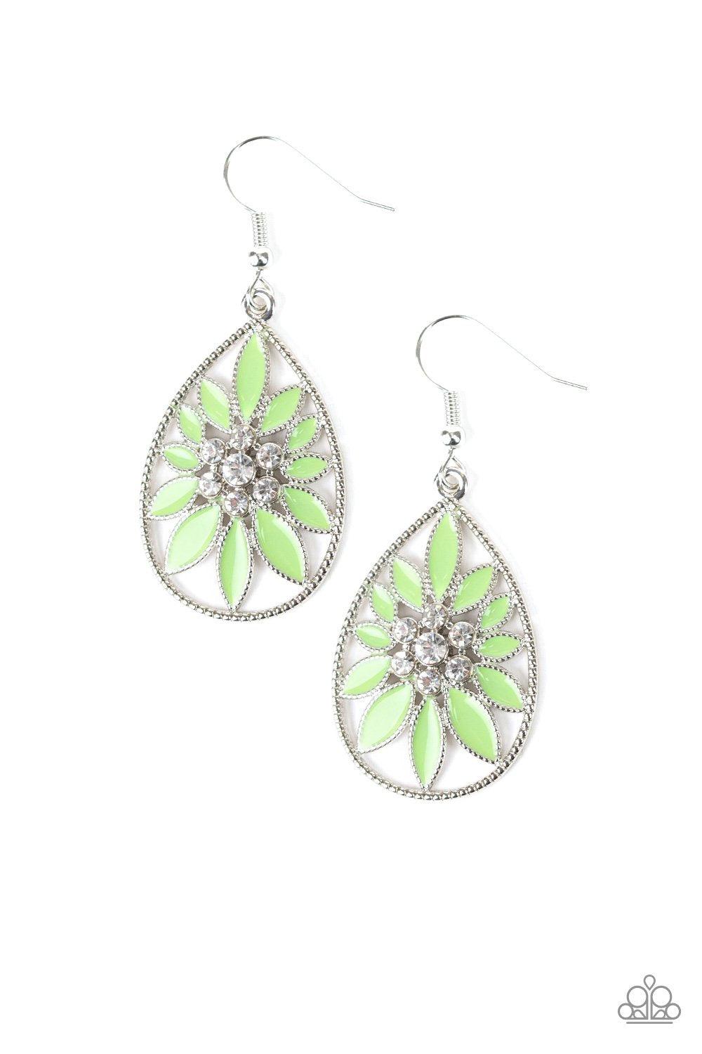 Floral Morals Green Earrings - Jewelry by Bretta