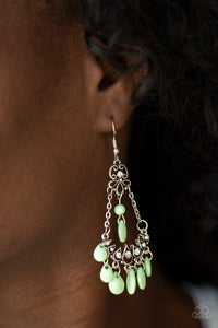 Malibu Sunset Green Earrings - Jewelry by Bretta