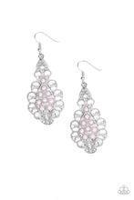 Paparazzi Accessories-Sprinkle On The Sparkle - Pink Earrings