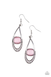 Paparazzi Accessories-The Greatest GLOW On Earth - Pink Earrings