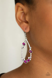 Paparazzi Accessories-Quite The Collection - Pink Earrings