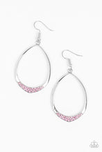Paparazzi Accessories-REIGN Down - Pink Earrings