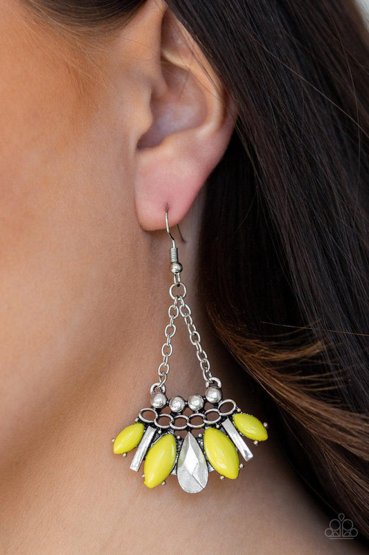 yellow marquise beads,