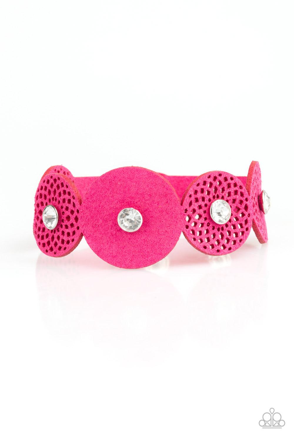 Paparazzi Accessories-Poppin Popstar - Pink Bracelet