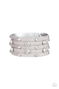 Rhinestone Reputation Silver  Bracelet - Jewelry  By Bretta - Jewelry by Bretta