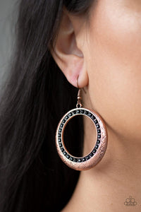 Paparazzi Accessories-Go-Go Glow - Copper Earrings