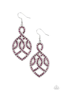 A Grand Statement Purple Earrings - Jewelry by Bretta