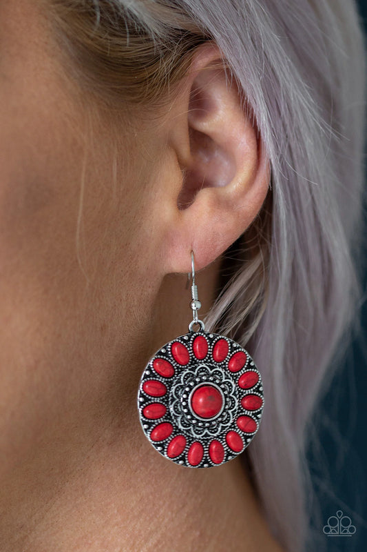 Desert Palette Red Earrings - Jewelry by Bretta