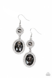 Paparazzi Accessories-Let It BEDAZZLE - Silver Earrings - jewelrybybretta