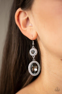 Paparazzi Accessories-Let It BEDAZZLE - Silver Earrings - jewelrybybretta