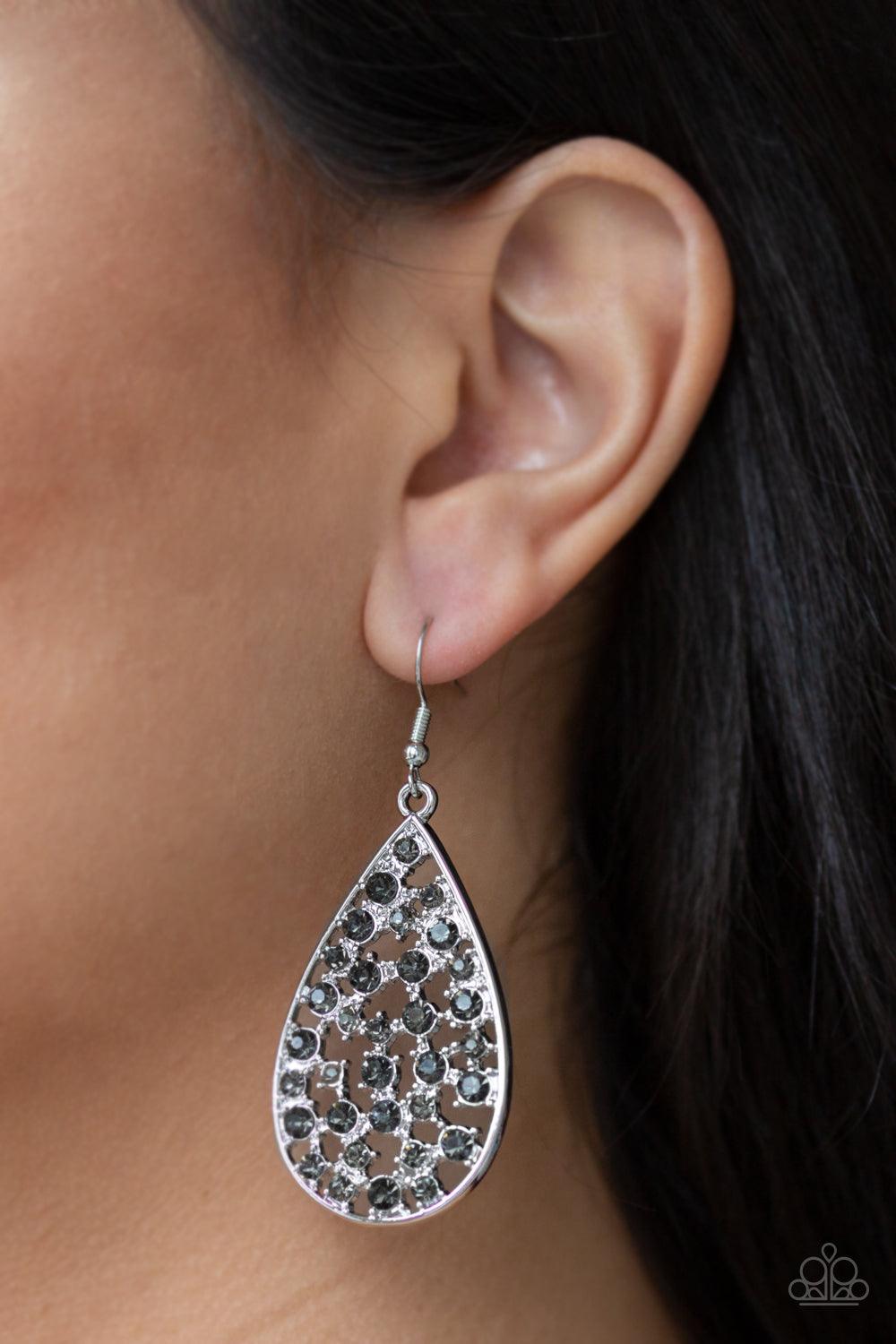 Paparazzi Accessories-Call Me Ms. Universe - Silver Earrings