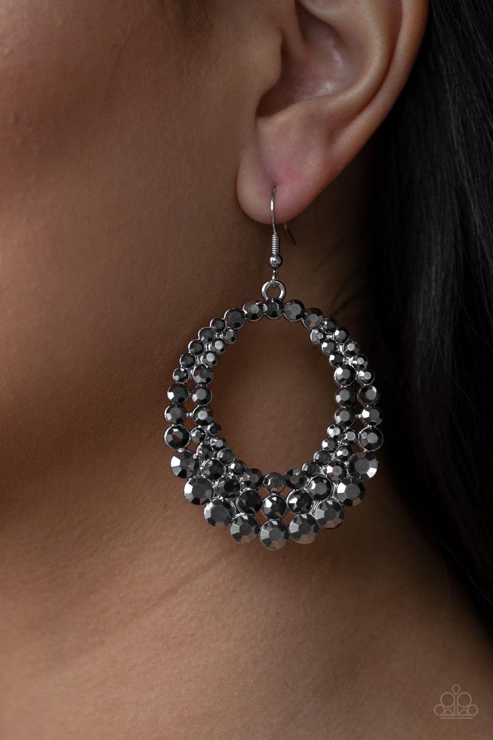 Paparazzi Accessories - Universal Shimmer - Silver Earrings 