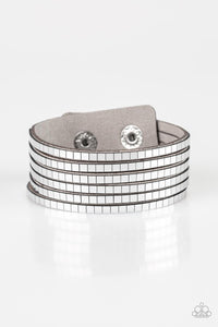 Paparazzi Accessories-Disco Dazzle - Silver Bracelet