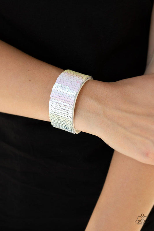 Paparazzi Accessories-Mer-mazingly Mermaid - Pink Bracelet