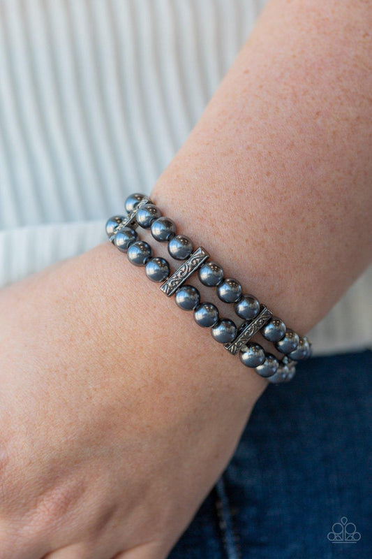 Paparazzi Accessories-Modern Day Mariner - Black Bracelet