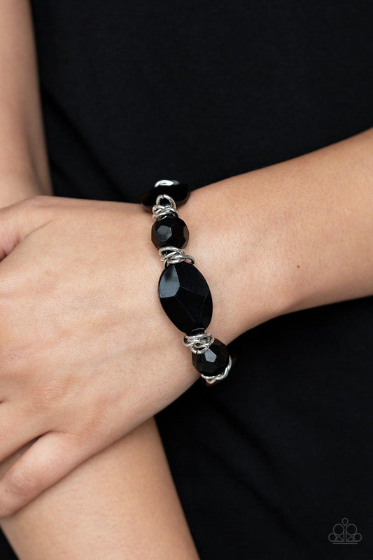 Paparazzi Accessories-Savor The Flavor - Black Bracelet