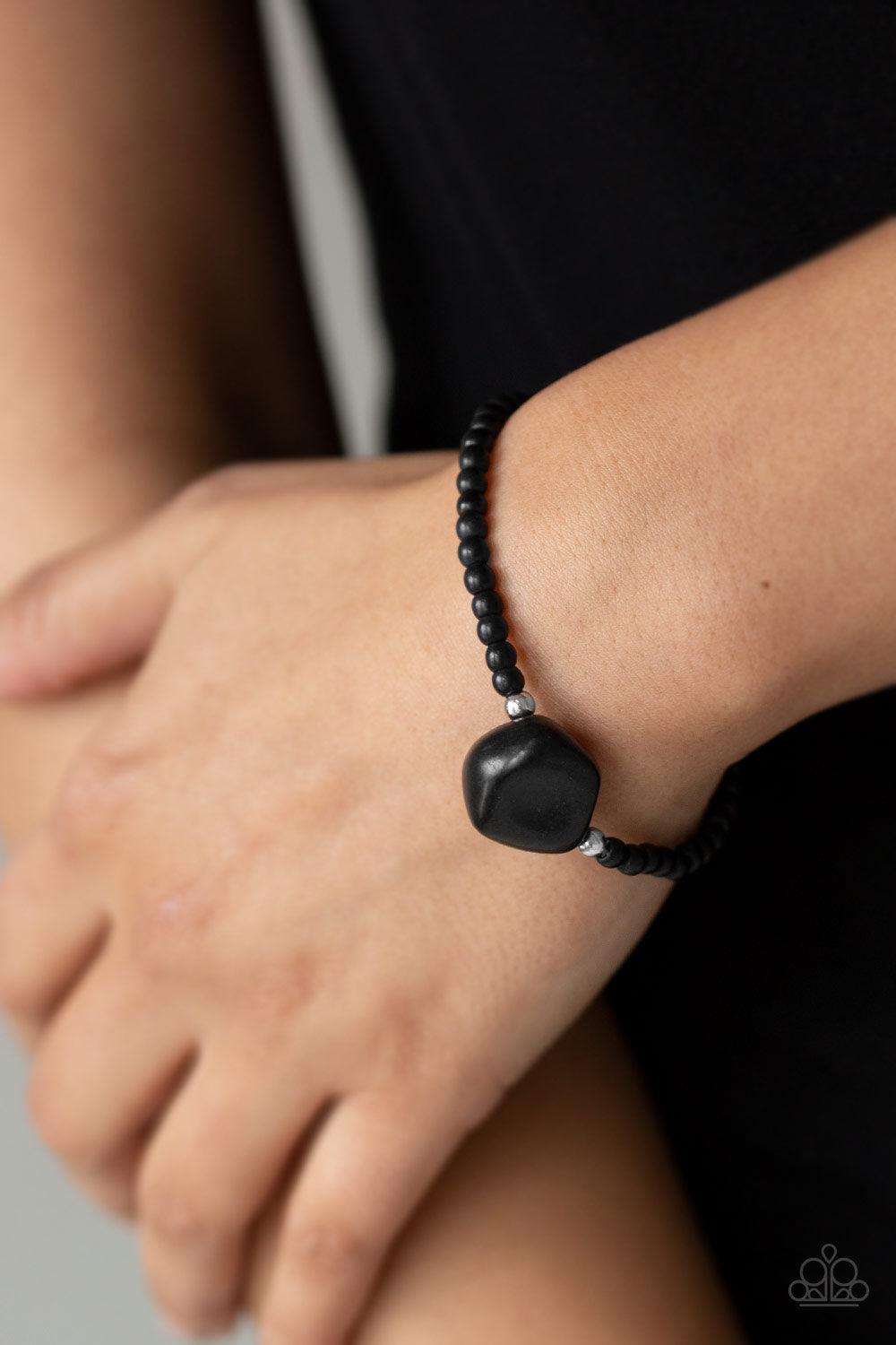 Paparazzi Accessories-Eco Eccentricity - Black Bracelet