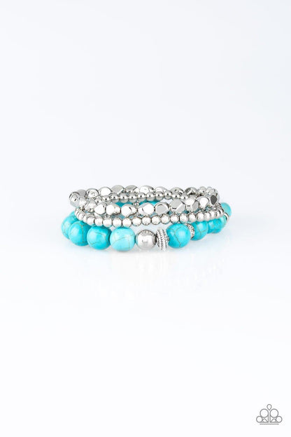 Paparazzi Accessories-Rural Restoration - Blue Bracelets