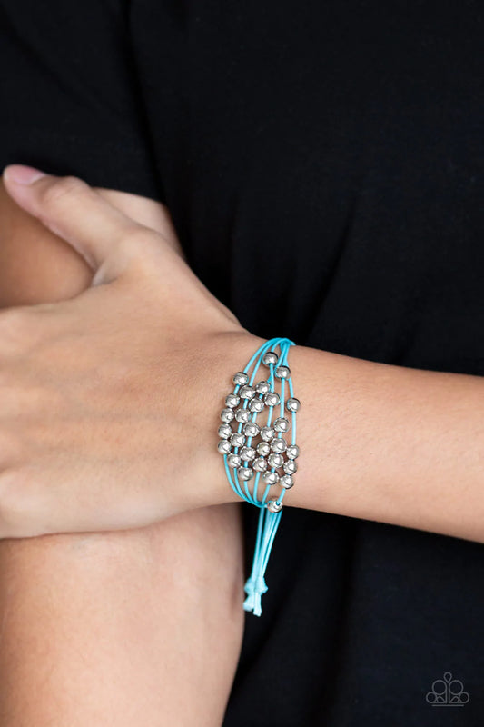 Without Skipping A BEAD Blue Urban Bracelet - Jewelry by Bretta