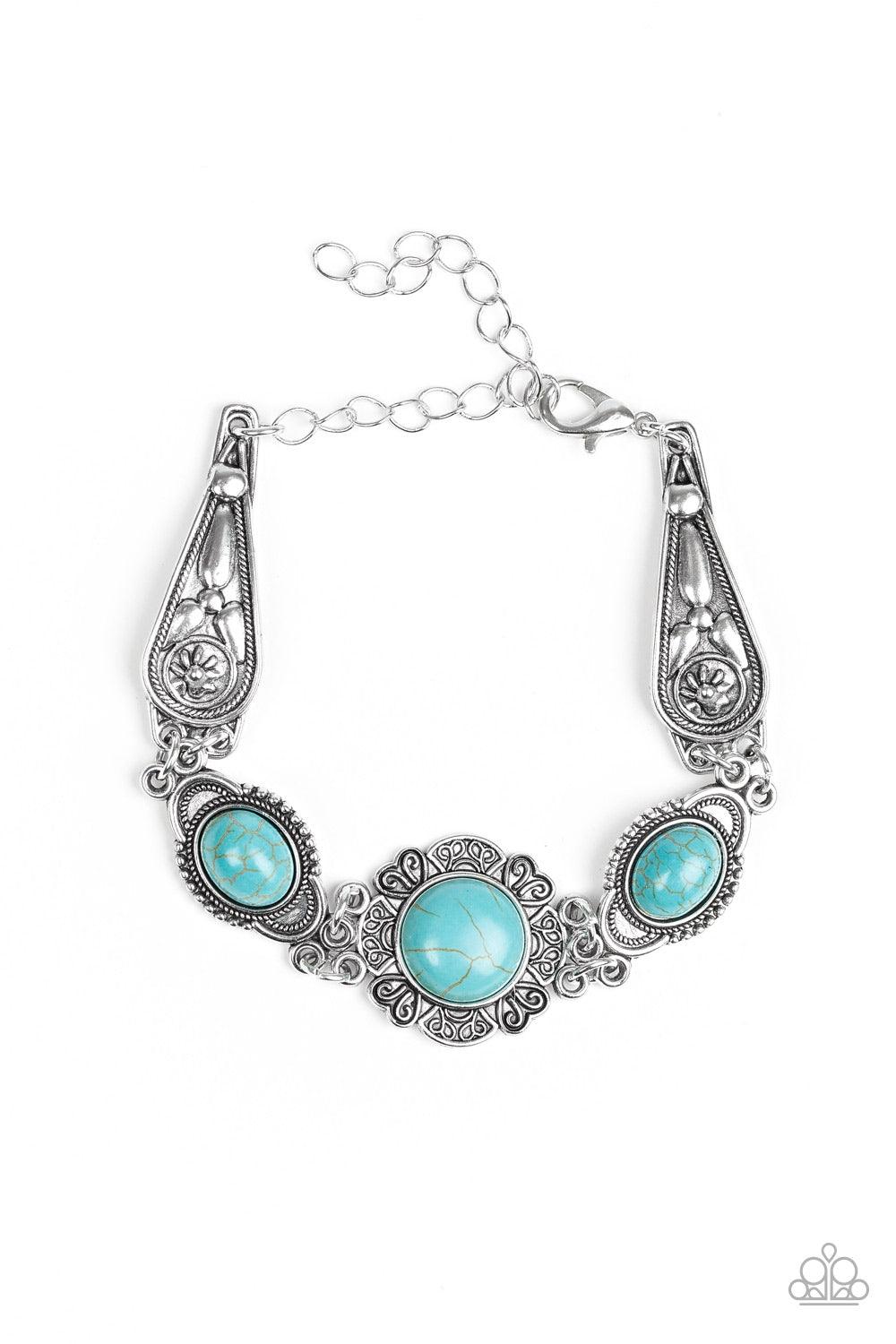 Paparazzi Accessories-Serenely Southern - Blue Bracelet