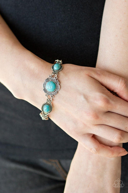 Paparazzi Accessories-Serenely Southern - Blue Bracelet