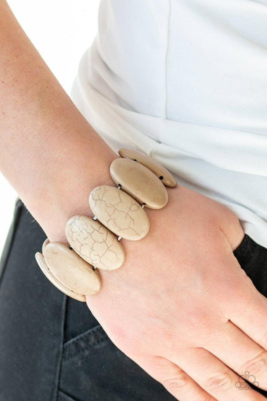 Dramatically Nomadic Brown Bracelet - Jewelry by Bretta