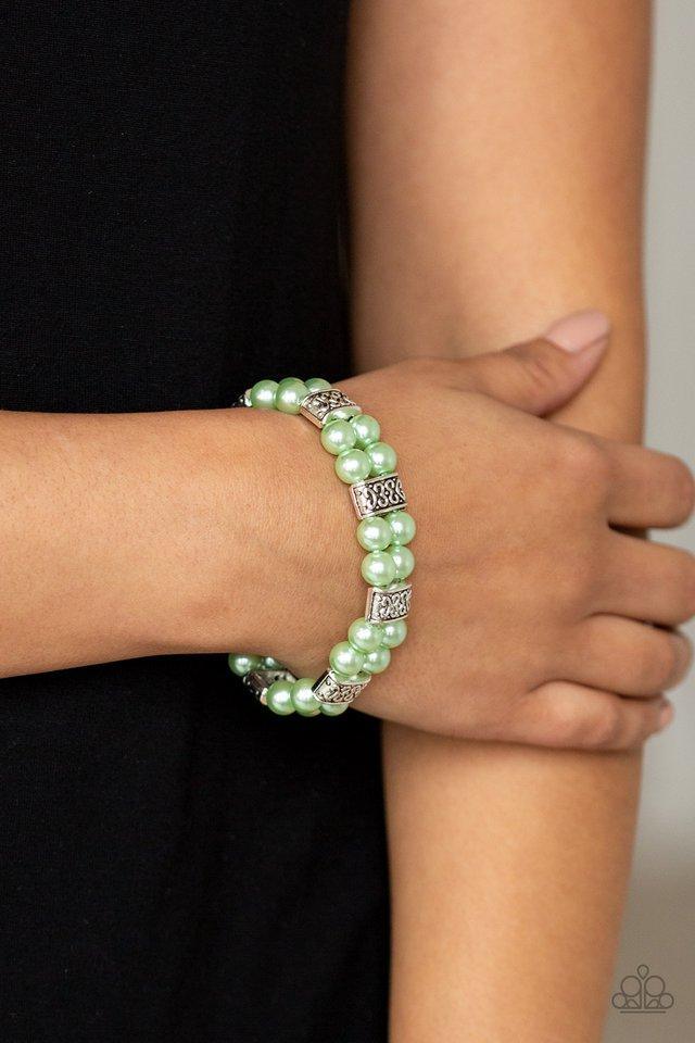 Time After TIMELESS Green Bracelet - Jewelry by Bretta