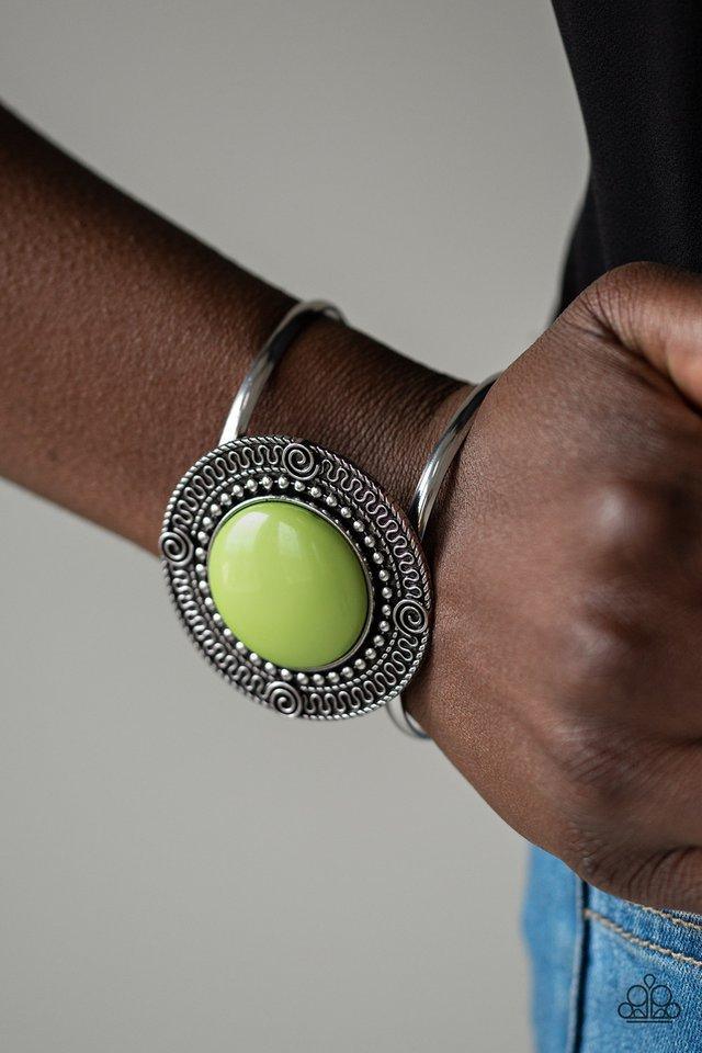Tribal Pop Green Bracelet - Jewelry by Bretta