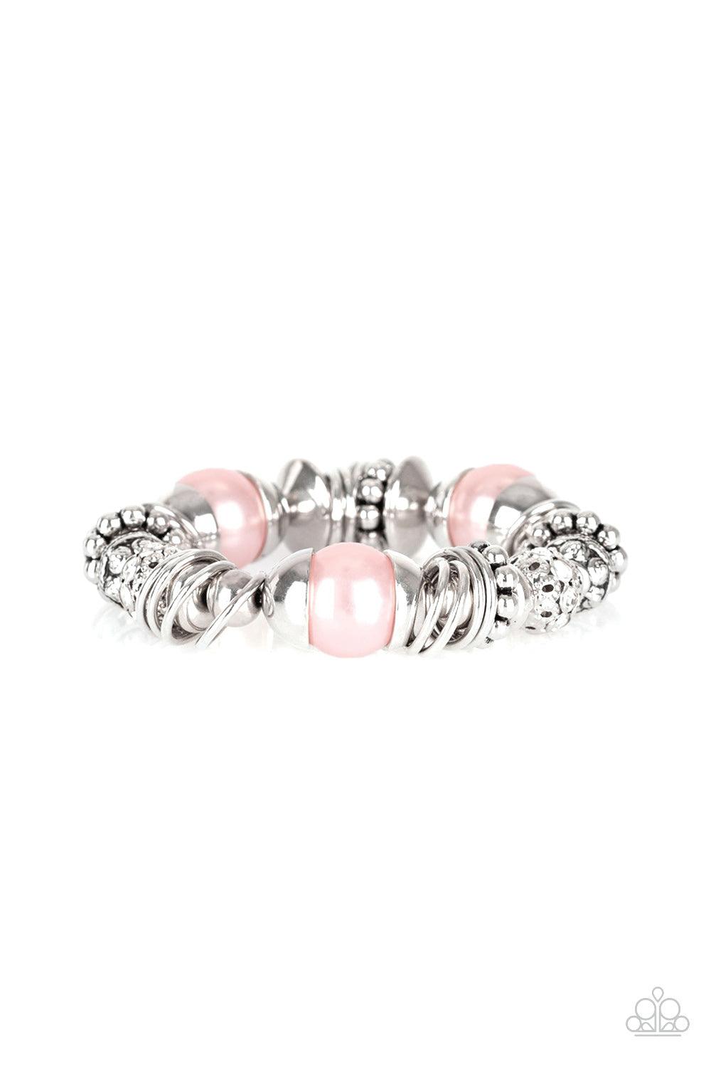 Paparazzi Accessories-Uptown Tease - Pink Bracelets
