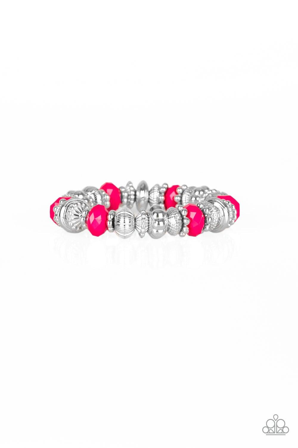 Paparazzi Accessories-Live Life To The COLOR-fullest - Pink Bracelet