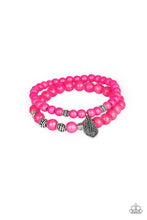 Paparazzi Accessories-Desert Dove - Pink Bracelets
