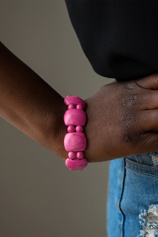 Dont Be So NOMADIC! Pink Bracelet - Jewelry by Bretta