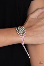 Paparazzi Accessories-Without Skipping A BEAD - Pink Urban Bracelet - jewelrybybretta