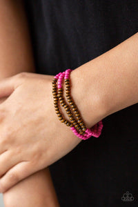 Woodland Wanderer Bracelet Pink - Jewelry by Bretta