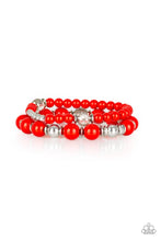 Paparazzi Accessories-Colorful Collisions - Red Bracelet