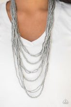 Paparazzi Accessories-Totally Tonga - Silver Necklace
