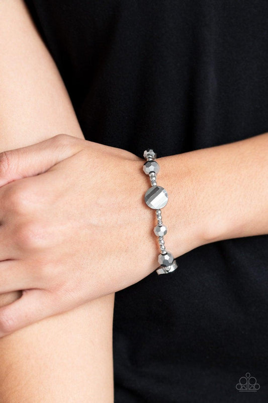 Paparazzi Accessories-Starry-Eyed Elegance - Silver Bracelet