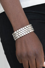 Paparazzi Accessories-Scattered Starlight - White Bracelet