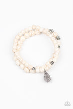 Paparazzi Accessories-Desert Dove - White Bracelets