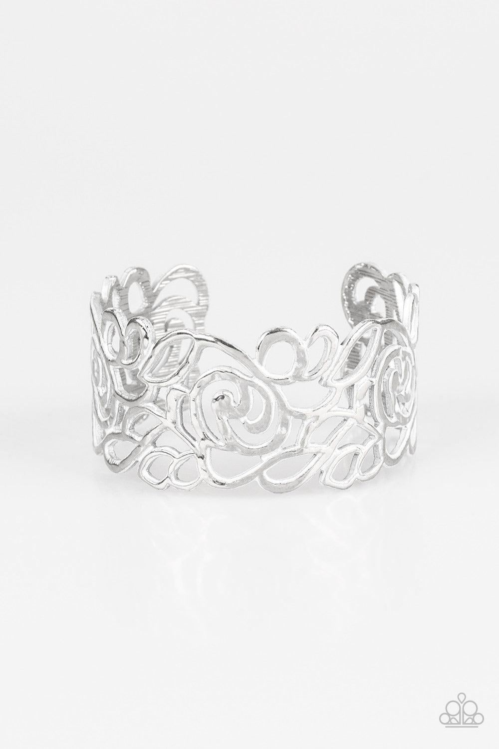 Paparazzi Accessories-Victorian Gardens - White Bracelet