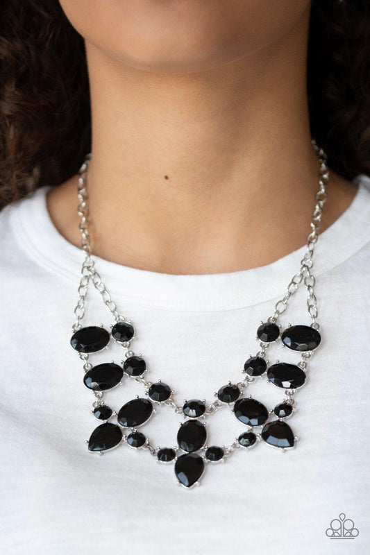 Paparazzi Accessories-Goddess Glow - Black Necklace