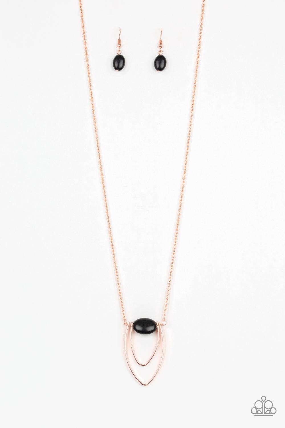 Paparazzi Accessories-Quarry Quest - Black Necklace