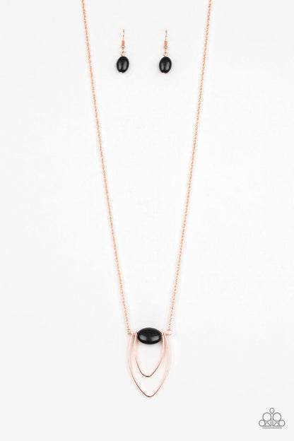 Paparazzi Accessories-Quarry Quest - Black Necklace