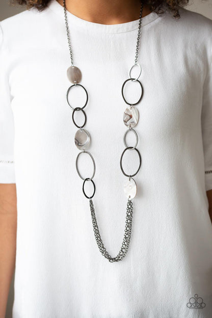 Paparazzi Accessories-Kaleidoscope Coasts - Black Necklace