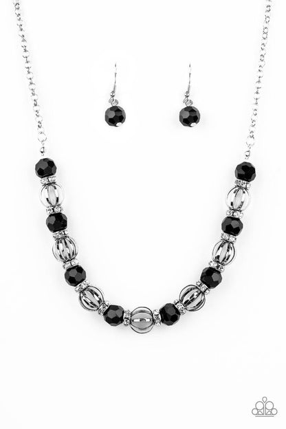 Paparazzi Accessories-Metro Majestic - Black Necklace Paparazzi Accessories-Metro Squad - Black Bracelet